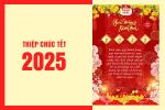 Tạo thiệp chúc Tết Nguyên Đán 2025 mẫu hoa mai truyền thống đẹp