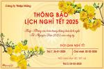 Tạo banner thông báo nghỉ Tết 2025 online miễn phí