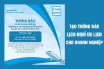 Mẫu thông báo lịch nghỉ du lịch hè cho doanh nghiệp online