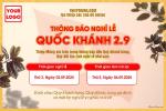 Chia sẻ mẫu banner thông báo nghỉ lễ Quốc khánh 2/9 đẹp