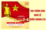 Tạo thông báo lịch nghỉ lễ Quốc Khánh 2/9 online