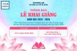 Tạo thông báo lễ khai giảng năm học mới cho trường học, trung tâm giáo dục