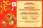 Mẫu thông báo nghỉ Tết Bính Ngọ 2026 cho doanh nghiệp và trung tâm giáo dục