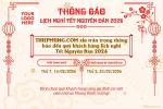 Tạo thông báo nghỉ Tết Nguyên Đán 2026 cho doanh nghiệp và cơ sở giáo dục
