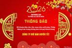 Tạo banner thông báo làm việc xuyên Tết 2026