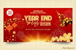 Year End Party Backdrop tất niên 2025 mới nhất 2026