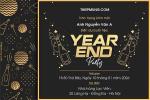 Thiệp mời tất niên Year End Party 2026 trực tuyến miễn phí
