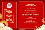Thiệp mời Tiệc Tất Niên đỏ vàng chuyên nghiệp và sang trọng
