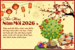 Thiệp chúc Tết - Năm mới 2026 cho bạn bè và người thân