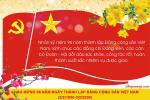 Mẫu thiệp mừng Đảng quang vinh, mừng xuân Bính Ngọ 2026