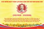 Tạo thiệp kỷ niệm 96 năm ngày Thành lập Đảng 3/2