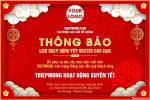 Banner mẫu thông báo lịch hoạt động Tết Nguyên Đán