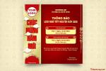 Tạo banner thông báo lịch nghỉ Tết Nguyên Đán truyền thống chuyên nghiệp