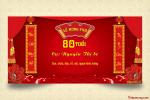 Banner chúc thọ ông bà, bố mẹ sang trọng, ấm cúng, ý nghĩa