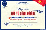 Tạo thông báo nghỉ mừng đại lễ Giỗ Tổ Hùng Vương có logo