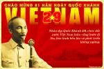 Thiệp chào mừng 81 năm ngày Quốc khánh Việt Nam trang trọng