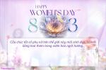Thiệp chúc mừng ngày 8/3 đẹp dành tặng cho chị em
