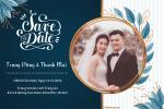 Tạo khung ảnh thiệp cưới Save The Date độc đáo