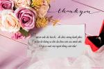 Mẫu thiệp cảm ơn sau đám cưới mẫu hoa đẹp lung linh