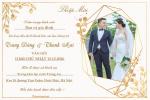 Mẫu thiệp cưới màu vàng sang trọng