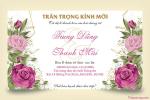 Tạo thiệp cưới hoa hồng hiện đại, sang trọng