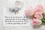 Thiệp cảm ơn đám cưới mẫu hoa tulip