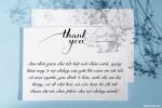 Thiệp cảm ơn sau đám cưới đơn giản, lịch sự