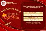 Mẫu thông báo lịch nghỉ lễ ngày văn hóa Việt Nam 24/11 tông đỏ chuyên nghiệp