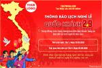 Mẫu thông báo nghỉ lễ quốc khánh 2/9 mới nhất 2026