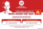 Tạo banner thông báo lịch nghỉ lễ Quốc Khánh Việt Nam 2/9 trang trọng online