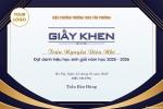 Tạo giấy khen dành cho học sinh đạt thành tích xuất sắc online