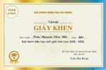 Tạo giấy khen học sinh với thiết kế sang trọng, hiện đại và chuyên nghiệp