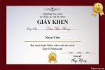 Tạo giấy khen thành tích online miễn phí