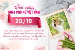 Tạo thiệp chúc mừng Ngày phụ nữ Việt Nam 20/10 kèm theo ảnh