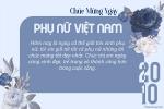 Mẫu thiệp chúc mừng 20/10 đẹp, độc đáo cho chị em phụ nữ