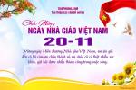 Tạo thiệp chúc mừng ngày Nhà giáo Việt Nam dành cho các cơ quan đoàn thể