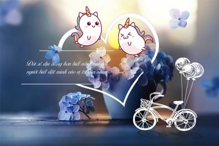 Tạo Status, Quotes với nhân vật hoạt hình dễ thương