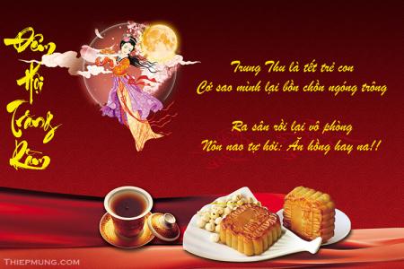 Tạo thiệp trung thu đêm hội trăng rằm