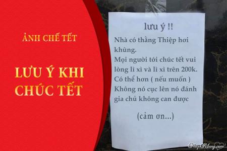 Tạo ảnh chế Lưu ý khi chúc Tết hài hước