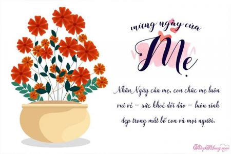 Làm thiệp chúc mừng ngày của Mẹ mẫu hoa độc đáo