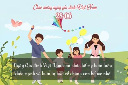 Hình ảnh thiệp đẹp cho ngày gia đình Việt Nam ý nghĩa