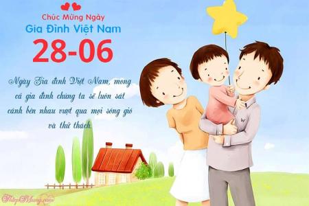 Viết lời chúc lên thiệp ngày gia đình Việt Nam