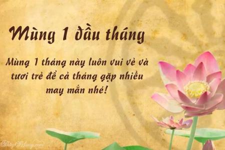 Làm thiệp chúc mùng 1 âm, tháng mới may mắn với hoa sen