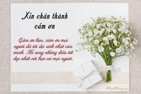 Tạo thiệp cảm ơn sinh nhật độc đáo