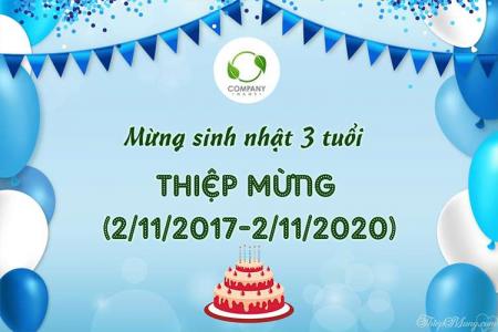 Tạo thiệp kỷ niệm thành lập công ty miễn phí