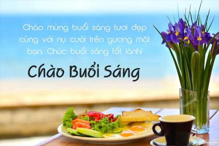 Làm thiệp chào buổi sáng tốt lành kèm lời chúc