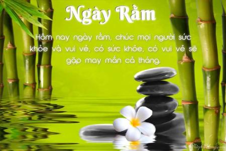 Mẫu thiệp đẹp chúc ngày Rằm bình an, may mắn