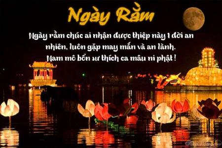 Thiệp Rằm tháng Giêng, Rằm tháng Tám,...lung linh tuyệt đẹp