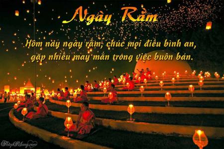 Tạo thiệp ngày rằm với nến lung linh ý nghĩa