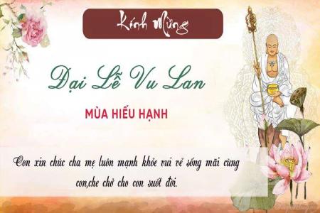 Tạo thiệp Kính Mừng Đại Lễ Vu Lan đẹp ý nghĩa